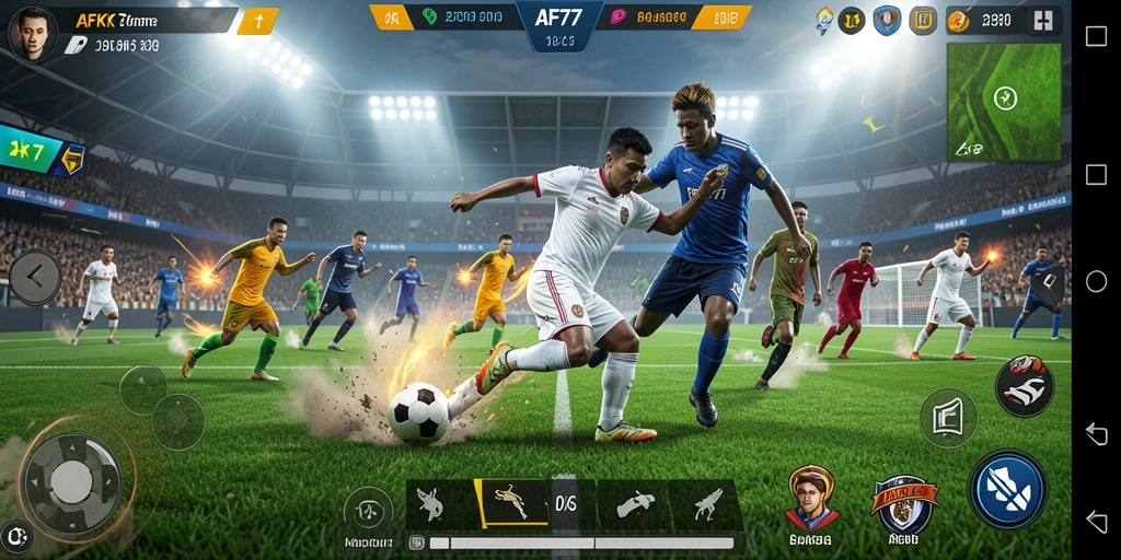 Tampilan gameplay AFK77 yang menegangkan dan seru.