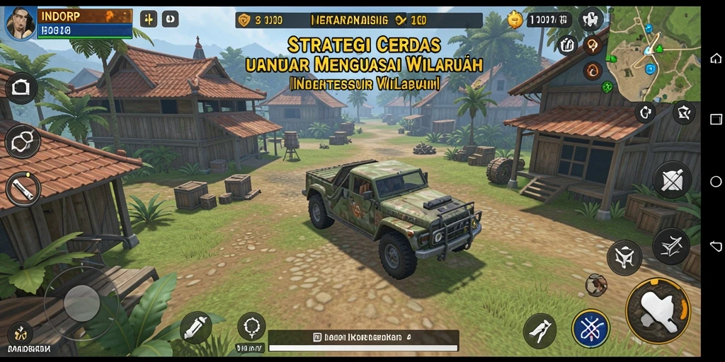 Tampilan gameplay INDORP dengan taktik strategis yang mendebarkan.