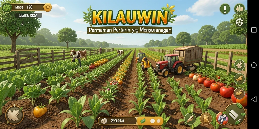 Tangkapan layar menunjukkan pengalaman berkebun yang seru di KILAUWIN.