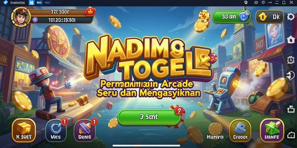 Screenshot gameplay NADIMTOGEL menampilkan aksi seru dan tantangan menarik.