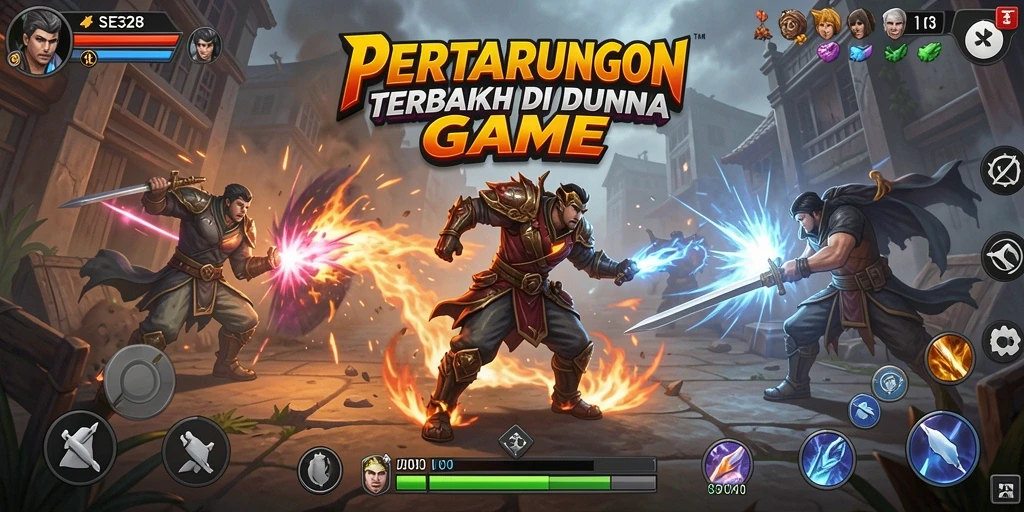 Tangkapan layar gameplay SE328 dengan aksi pertarungan yang intens.
